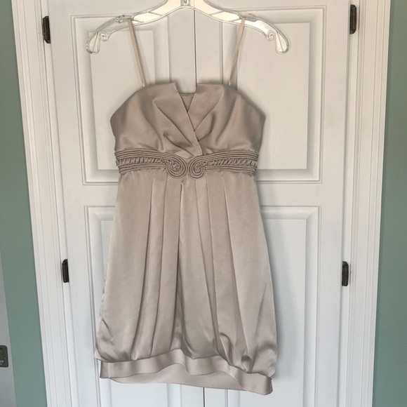 BCBG strapless dress in light gray - Picture 1 of 6